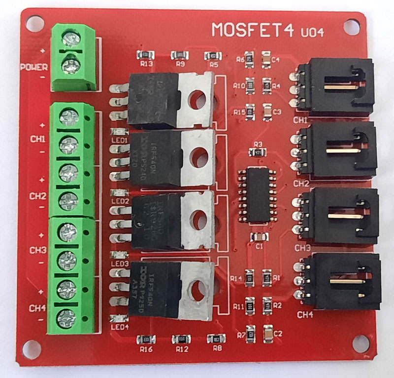 ������� ������ MOSFET IRF540 4 ������ � �������������.