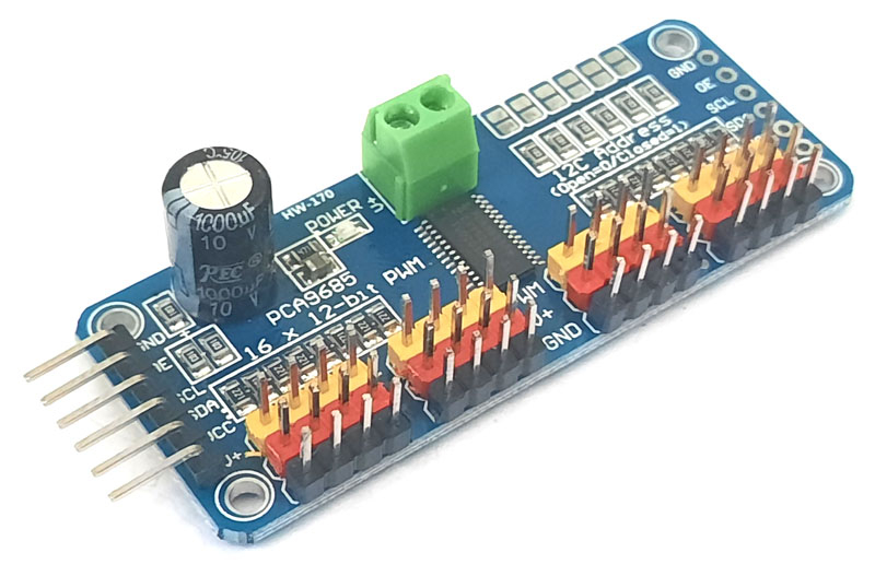 ����������� ��� PCA9685 � I2C.