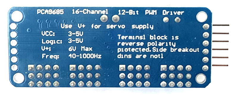 ����������� ��� PCA9685 � I2C.